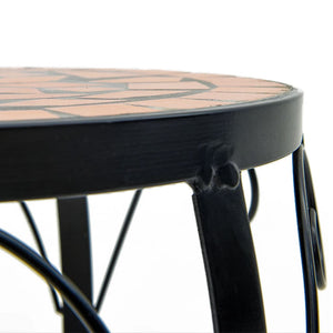 Portavasi 3 pezzi terracotta ceramica Arancione 02_0045250