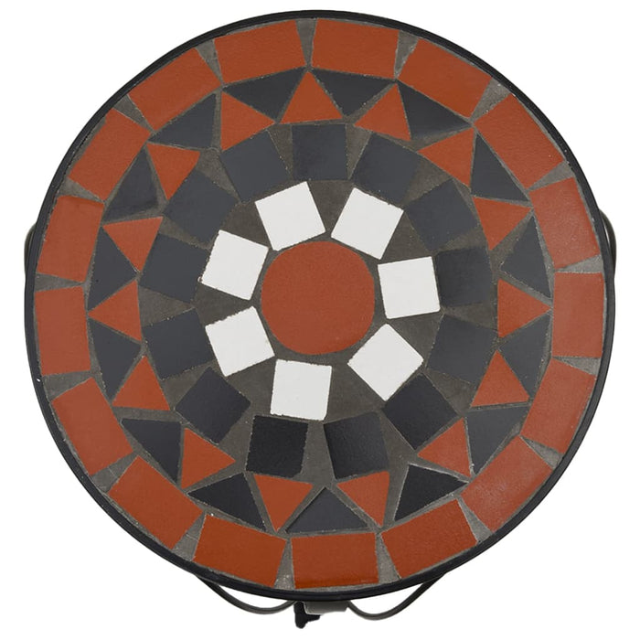 Supporti per Piante 3 pz Terracotta e Bianco in Ceramica