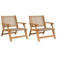 Arredamento da Giardino 2 pcs Beige 67 x 78 x 73cm 367829
