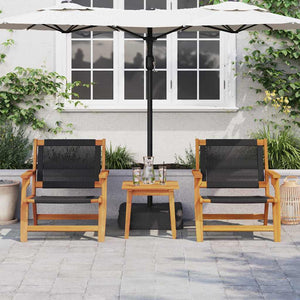 Arredamento da Giardino 2 pcs Nero 78 x 67 x 73cm 367831