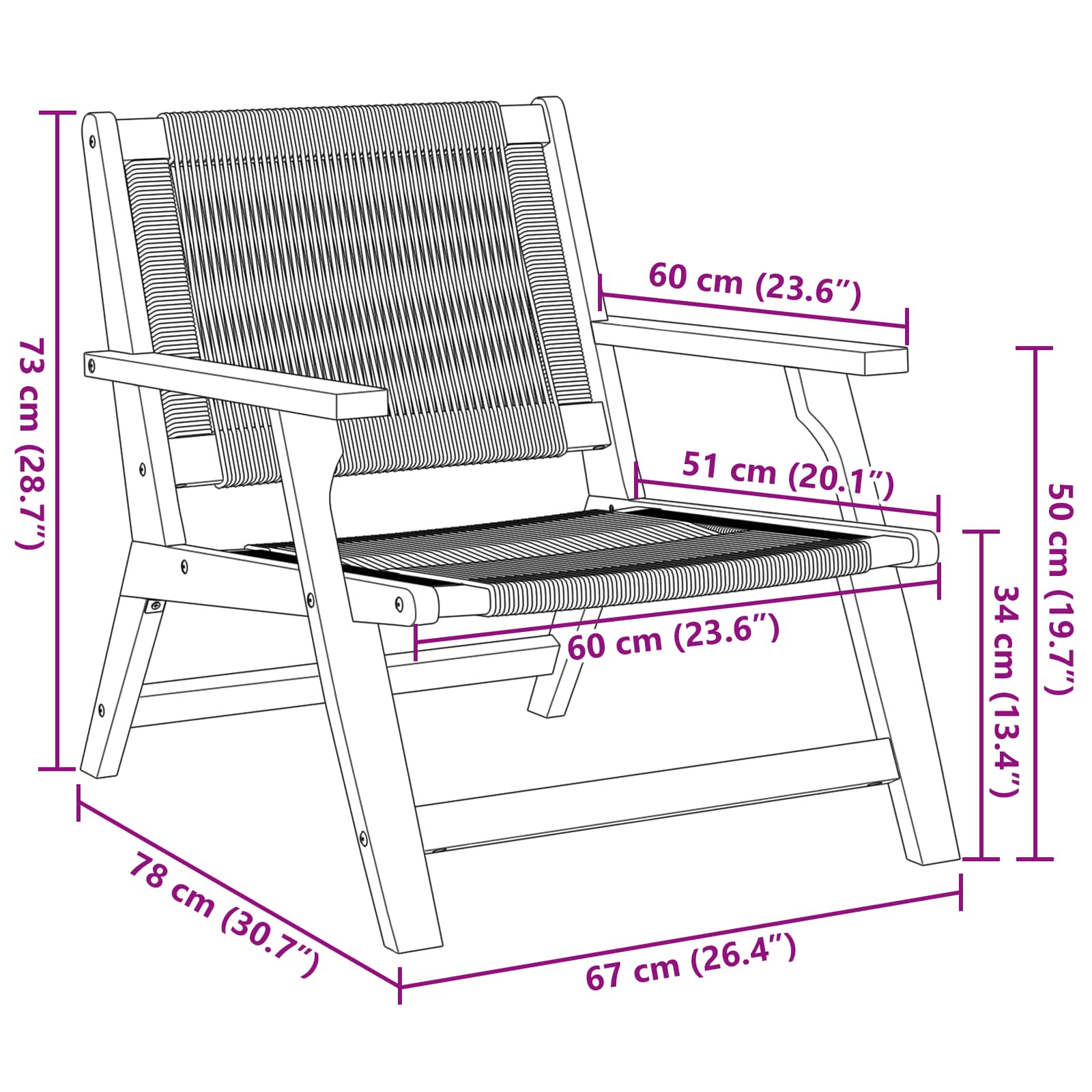 Arredamento da Giardino 2 pcs Grigio 78 x 67 x 73cm 367832