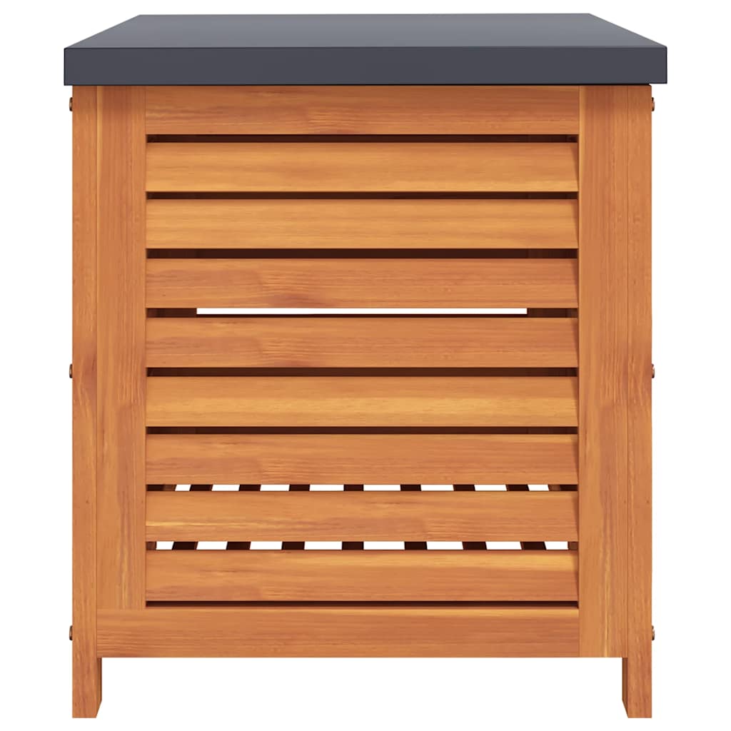 Contenitore da Giardino 60x50x55 cm Legno Massello di Eucalipto