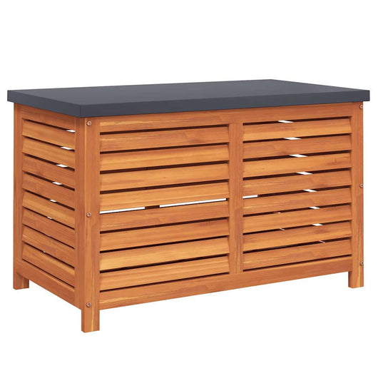 Contenitore da Giardino 90x48x55 cm Legno Massello di Eucalipto 367839
