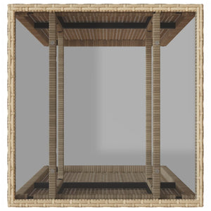 Set da Bistrò 3 pz con Cuscini Beige in Polyrattan 4003873