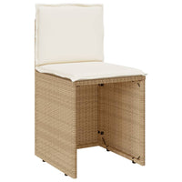 Set da Bistrò 3 pz con Cuscini Beige in Polyrattan 4003877