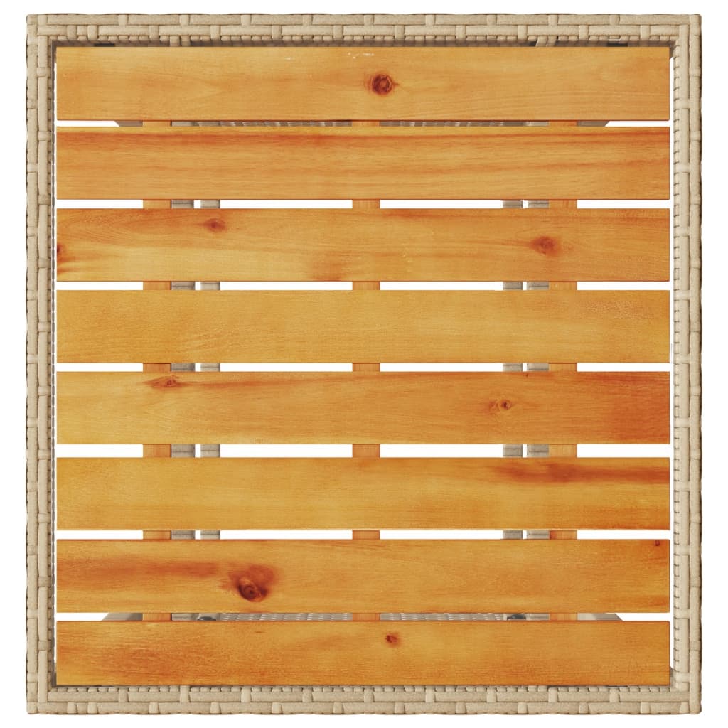 Set da Bistrò 3 pz con Cuscini Beige in Polyrattan 4003877