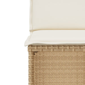Set da Bistrò 3 pz con Cuscini Beige in Polyrattan 4003877