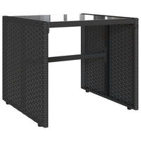 vidaXL Set Divani da Giardino 4 pz con Cuscini Nero in Polyrattan