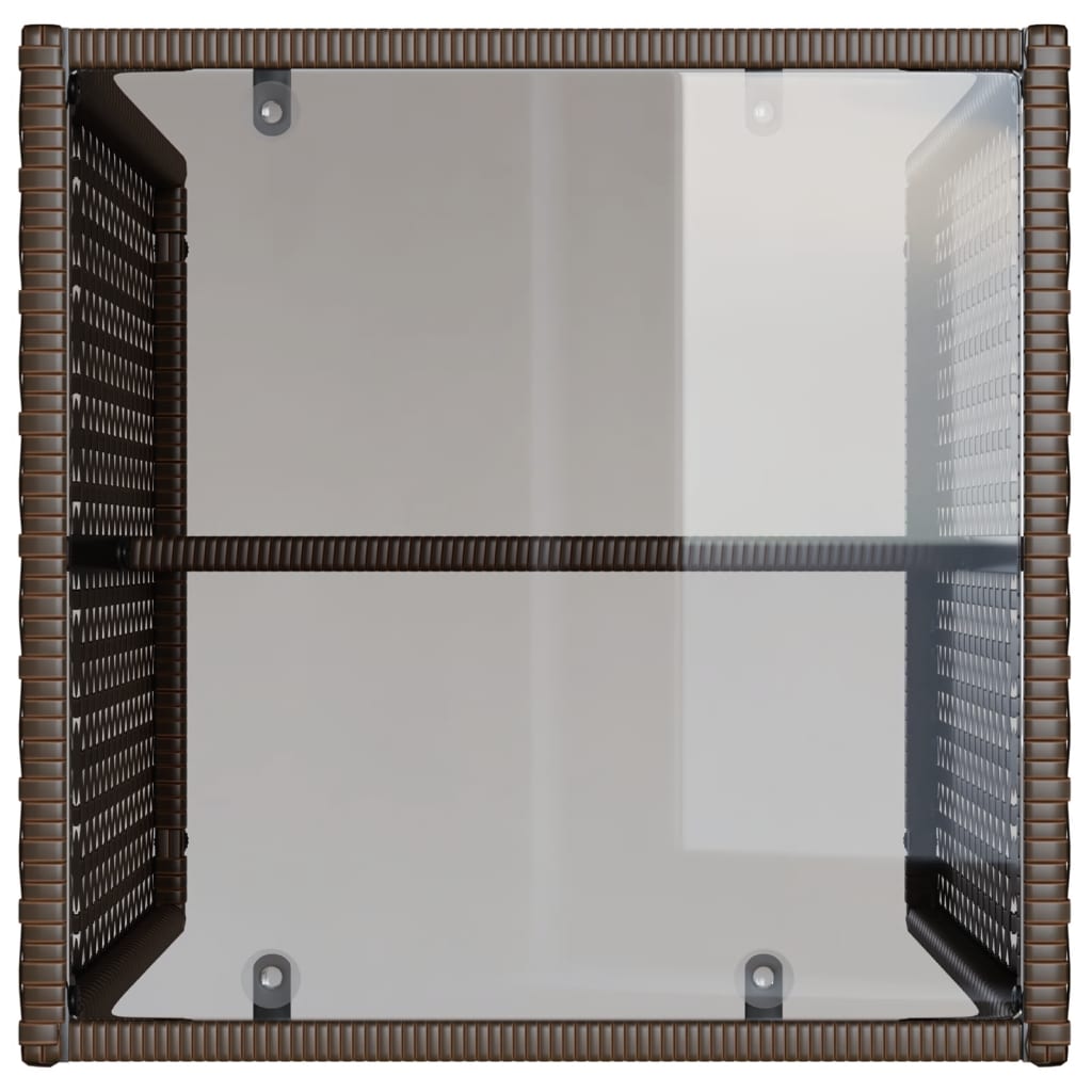 vidaXL Set Divano da Giardino 4 pz con Cuscini Marrone in Polyrattan