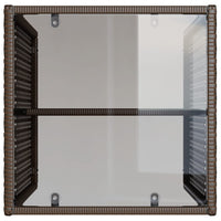 vidaXL Set Divano da Giardino 4 pz con Cuscini Marrone in Polyrattan