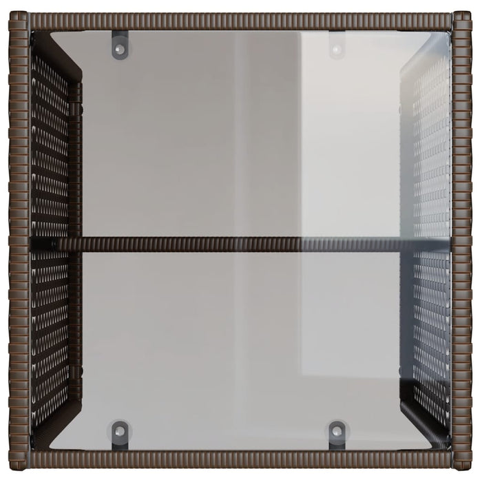 vidaXL Set Divano da Giardino 4 pz con Cuscini Marrone in Polyrattan