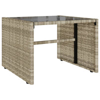 Set Divano da Giardino 4 pz con Cuscini-Sofa da Giardino-Divanetto da esterno Grigio Chiaro Polyrattan 560805