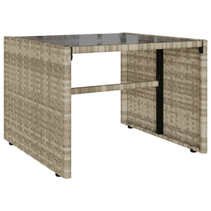 Set Divano da Giardino 4 pz con Cuscini-Sofa da Giardino-Divanetto da esterno Grigio Chiaro Polyrattan 560805