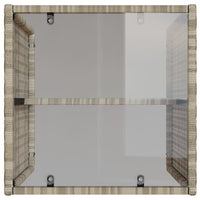 Set Divano da Giardino 4 pz con Cuscini-Sofa da Giardino-Divanetto da esterno Grigio Chiaro Polyrattan 560805