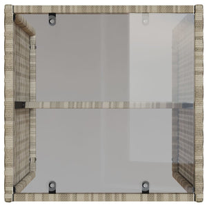 Set Divano da Giardino 4 pz con Cuscini-Sofa da Giardino-Divanetto da esterno Grigio Chiaro Polyrattan 560805