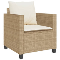 Set da Bistrò 3 pz con Cuscini Beige in Polyrattan 4003900