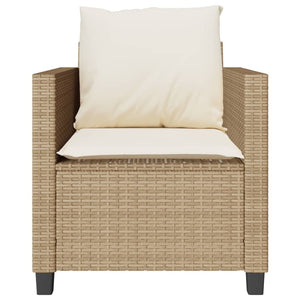 Set da Bistrò 3 pz con Cuscini Beige in Polyrattan 4003900