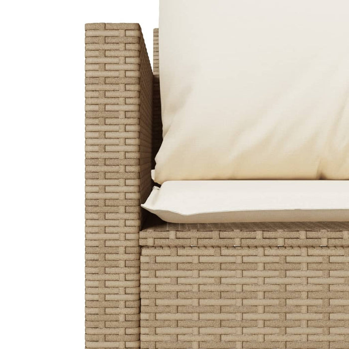 Set da Bistrò 3 pz con Cuscini Beige in Polyrattan 4003900