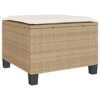 vidaXL Set da Bistrò 3 pz con Cuscini Beige in Polyrattan