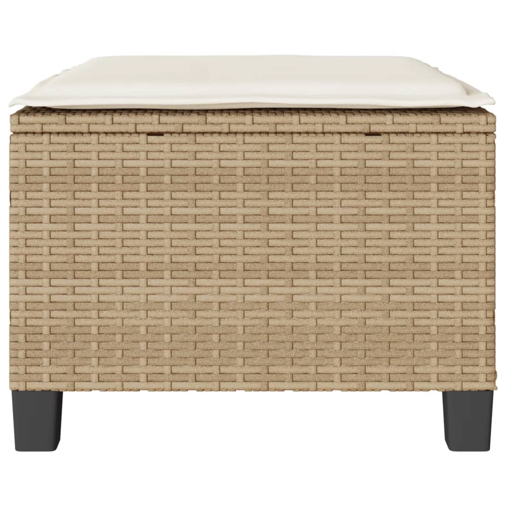 vidaXL Set da Bistrò 3 pz con Cuscini Beige in Polyrattan