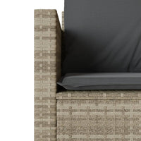 vidaXL Set da Bistrò 3 pz con Cuscini Grigio Chiaro in Polyrattan