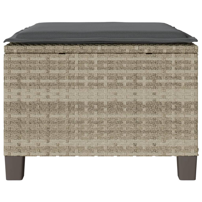 vidaXL Set da Bistrò 3 pz con Cuscini Grigio Chiaro in Polyrattan