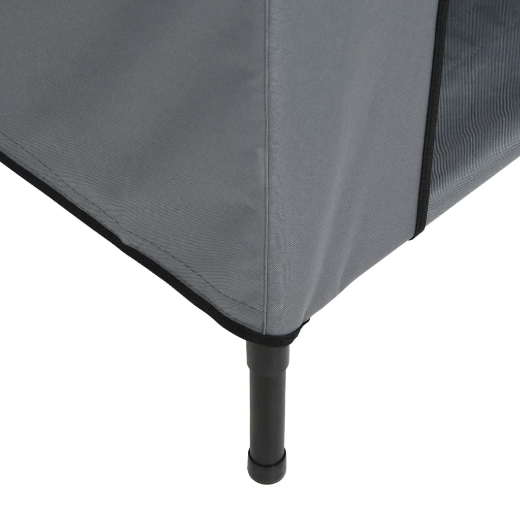 Cuccia per cani in tessuto oxford chiaro e acciaio grigio 02_0043534