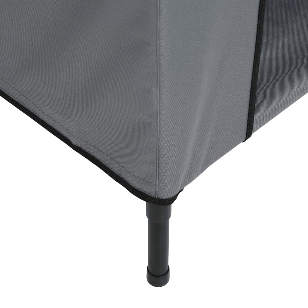 Cuccia per cani in tessuto oxford chiaro e acciaio grigio 02_0043533