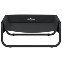 Cuccia rialzata per cani in tessuto Oxford e acciaio antracite 02_0043243