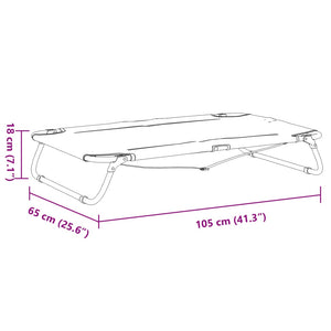 Lettino per Cani Pieghevole Tessuto Oxford Antracite e Acciaio 172605