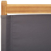 Sedie da Giardino 2pz Antracite Legno Massello Acacia e Tessuto