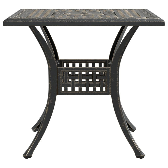 Tavolo da Giardino Bronzo 80x80x75 cm in Alluminio Pressofuso 4002811