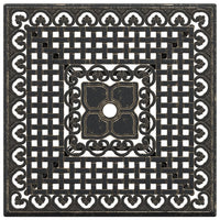 Tavolo da Giardino Bronzo 80x80x75 cm in Alluminio Pressofuso 4002811