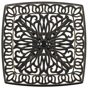 Tavolo da Giardino Bronzo 53x53x53 cm in Alluminio Pressofuso 4002815