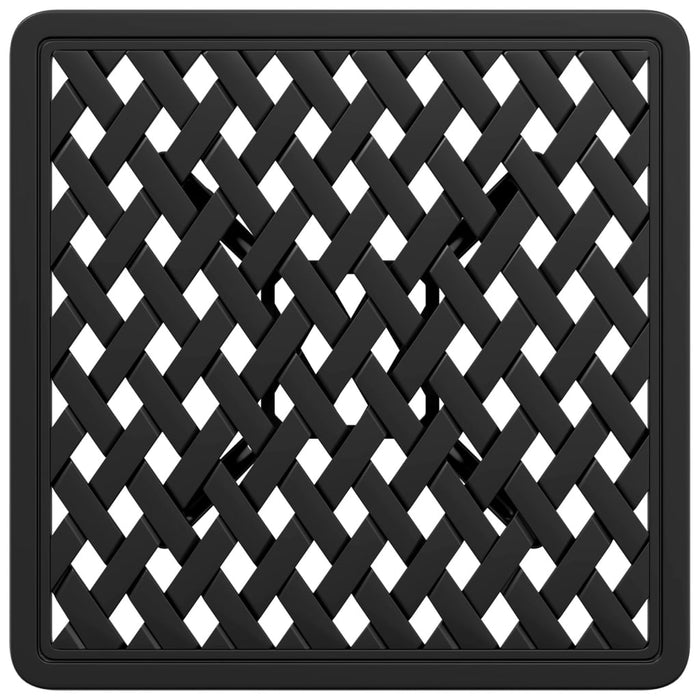 Tavolo da Giardino Nero 53x53x53 cm in Alluminio Pressofuso 4002820