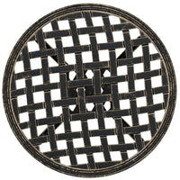 Tavolo da Giardino Bronzo Ø48x53 cm in Alluminio Pressofuso