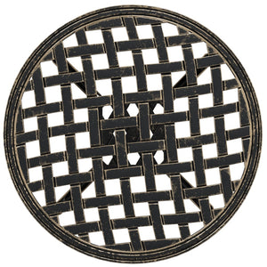 Tavolo da Giardino Bronzo Ø48x53 cm in Alluminio Pressofuso