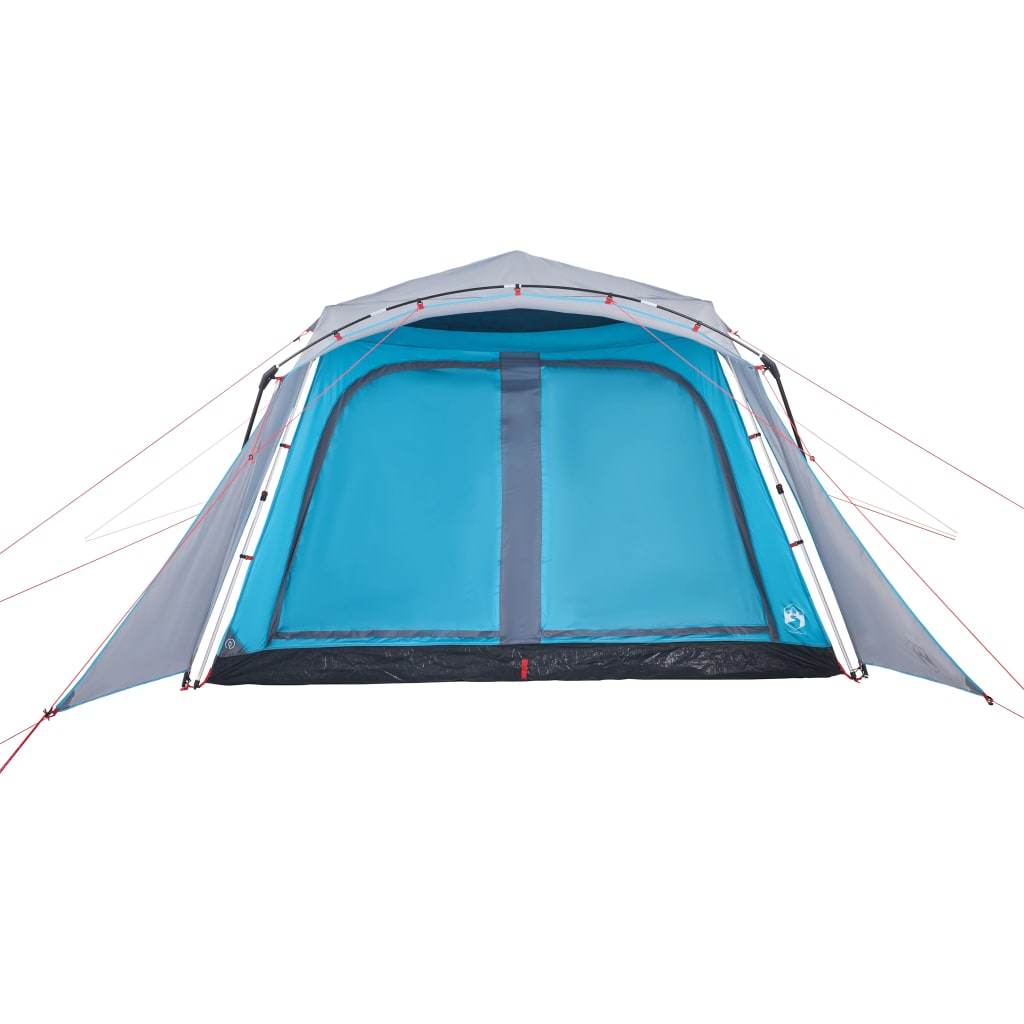 Tenda Familiare con Portico 9 Persone Blu a Rilascio Rapido 4004214