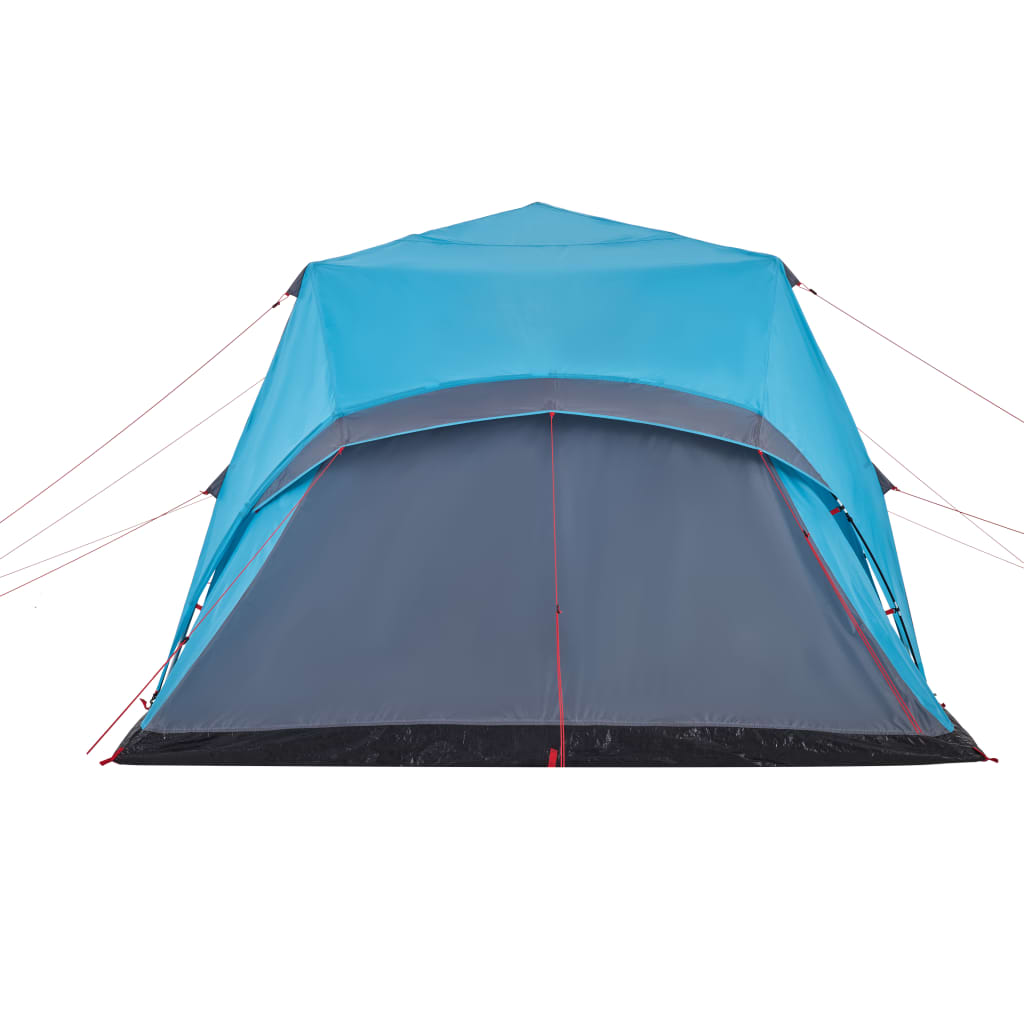 Tenda Familiare con Portico 9 Persone Blu a Rilascio Rapido 4004214