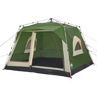 Tenda Familiare Cabina 7 Persone Verde a Rilascio Rapido 4004216