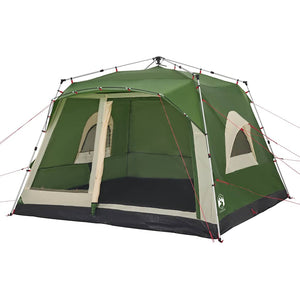 Tenda Familiare Cabina 7 Persone Verde a Rilascio Rapido 4004216