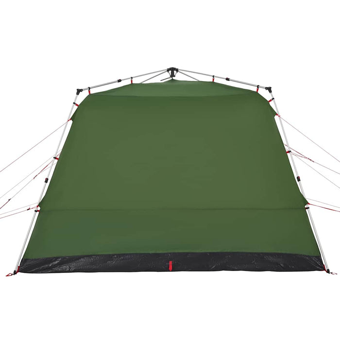 Tenda Familiare Cabina 7 Persone Verde a Rilascio Rapido 4004216