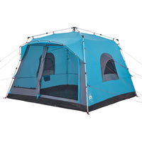 Tenda Familiare Cabina 7 Persone Blu a Rilascio Rapido 4004217