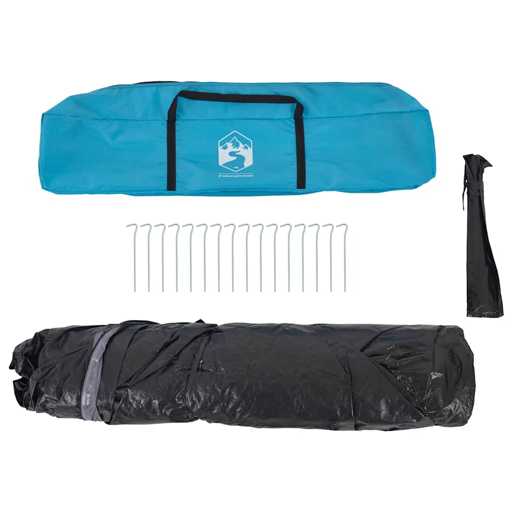 Tenda Familiare Cabina 7 Persone Blu a Rilascio Rapido 4004217