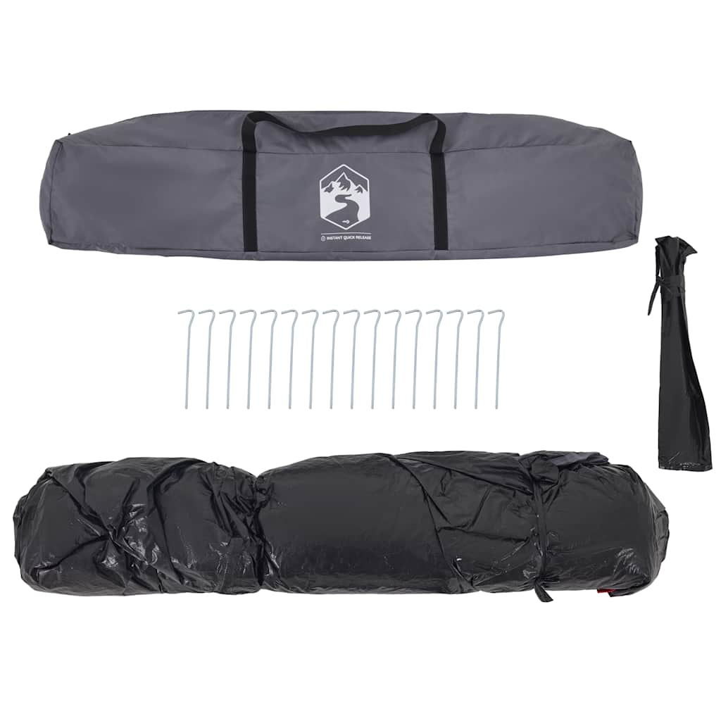 Tenda Familiare 7 Persone Grigio e Arancione a Rilascio Rapido 4004218