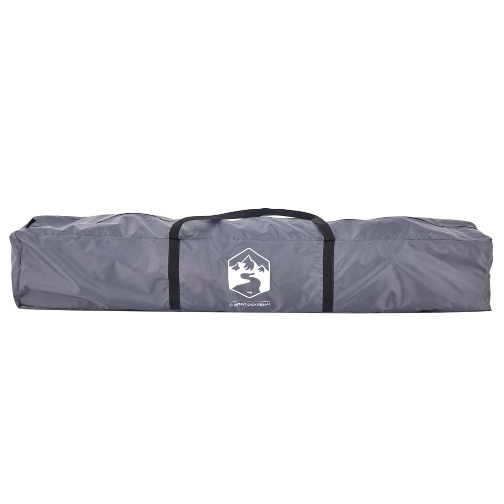 Tenda a Cupola 4 Persone Grigio e Arancione a Rilascio Rapido 4004232