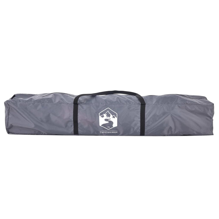 Tenda a Cupola 4 Persone Grigio e Arancione a Rilascio Rapido 4004232