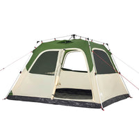 Tenda Familiare a Cupola 6 Persone Verde a Rilascio Rapido 4004233