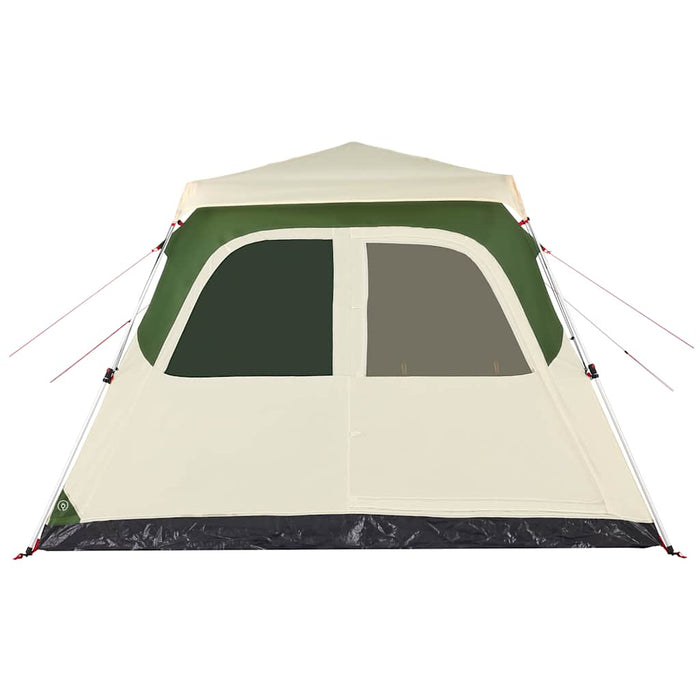 Tenda Familiare a Cupola 6 Persone Verde a Rilascio Rapido 4004233