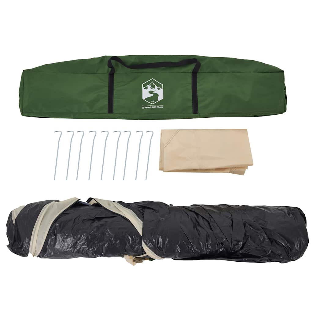 Tenda Familiare a Cupola 6 Persone Verde a Rilascio Rapido 4004233